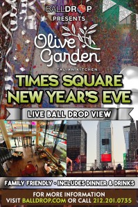 OLIVE GARDEN NYC NEW YEAR'S EVE PARTY